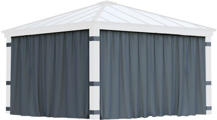 Gordijnen Grijs Voor Prieel Dallas 435x212cm