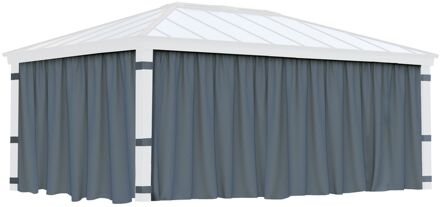 Gordijnen Grijs Voor Prieel Dallas 533x212cm