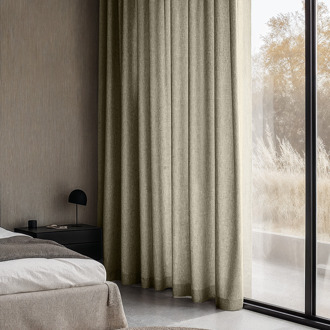 Gordijnen Met Linnen Look - Haken Of Ringen 250x300 Cm - - Dekbed-Discounter.nl Beige - 300 x 250 cm