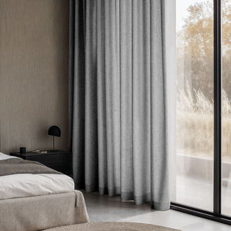 Gordijnen Met Linnen Look - Haken Of Ringen 250x300 Cm - - Dekbed-Discounter.nl Lichtgrijs - 300 x 250 cm