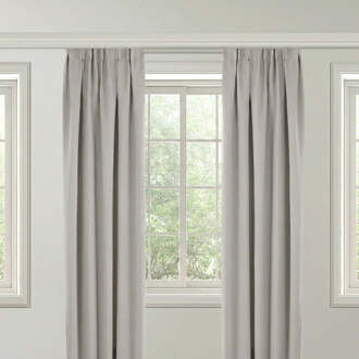 Gordijnen Verduisterend & Isolerend - Haken Of Ringen - Pumice Stone 250x150 Cm - - Dekbed-Discounter.nl