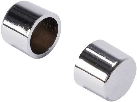Gordijnknop Cap Chroom 20mm - 2 Stuks