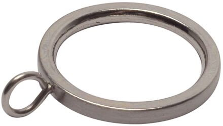 Gordijnring - Geborsteld Nikkel - Diam. 16mm - 12 Stuks