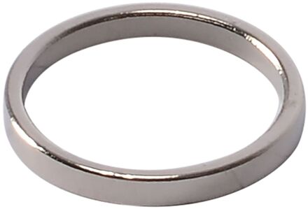 Gordijnring - Metaal - Geborsteld Nikkel - Dia. 12mm - 8 Stuks