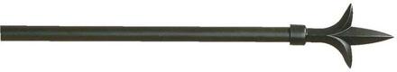 Gordijnroede 120cm - Ø16mm (1209076) - Metaal - Zwart