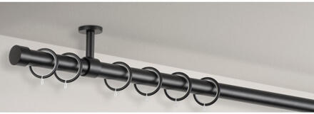 Gordijnroede 120cm - - Ø28mm (1209050) - Metaal - Zwart