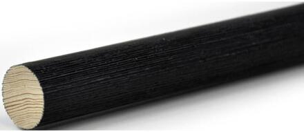 Gordijnroede 200cm - - Ø28mm (1280106) - Hout - Zwart