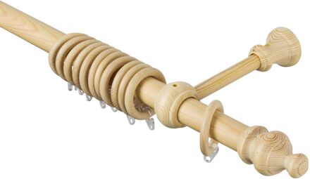 Gordijnroede Set Deko Grenen 200cmx28mm