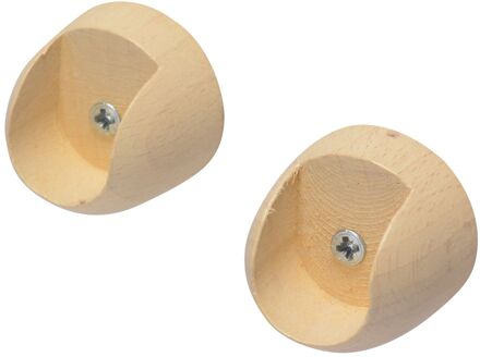 Gordijnroede Steunen Idd Beuk 20mm 2 Stuks