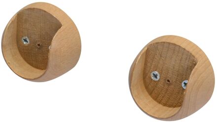 Gordijnroede Steunen Idd Eik 35mm 2 Stuks