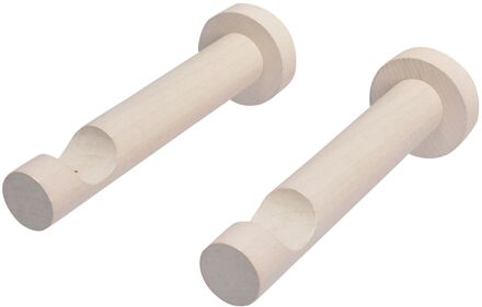 Gordijnroede Steunen Opleg Wit 28mm - 2 Stuks