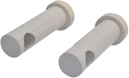 Gordijnroede Steunen Plafond Taupe 28mm 2 Stuks
