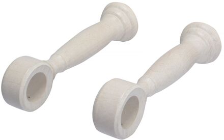 Gordijnroede Steunen Sfeervol Wit 28mm - 2 Stuks