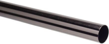 Gordijnroede Zwart Nikkel 200cm 28mm