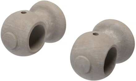 Gordijnsteun Apollo Klei 28mm 2 Stuks