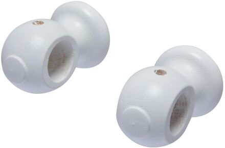 Gordijnsteun Apollo Wit 20mm 2 Stuks