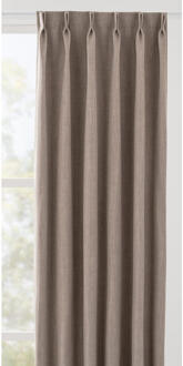 Gordijnstof Bowie Semi Verduisterend - Licht - Polyester - Grijs - B150 Cm