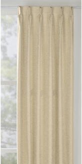 Gordijnstof Fiora - Champagne - Polyester/Katoen - Crème#Beige#Goudkleurig - B150 Cm