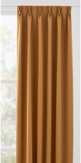 Gordijnstof Milano Semi Verduisterend - Polyester - Bruin - B145 Cm