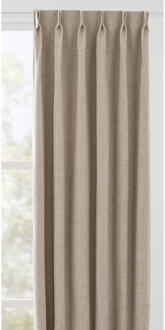 Gordijnstof Noud - Polyester - Beige