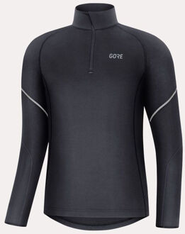 Gore Wear Mid Long Sleeve Zip Shirt Zwart - XL