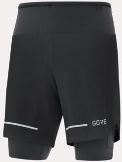 Gore Wear Short Ultimate 2In1 voor heren - Zwart - Maten: L, XL, XXL - Nieuwe Collectie