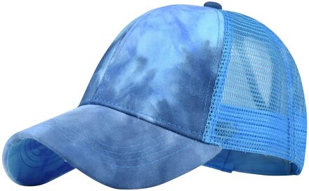 Gorras Hombre Tie-Geverfd Unisex Caps Zonnebrandcrème Zonneklep Hoed Vlakte Mesh Baseball Cap Snapback Hoeden Hiphop Trucker cap Streetwear