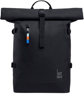 GOT BAG Rolltop 2.0 black schooltas Zwart - H 47.6 x B 45.5 x D 16 cm