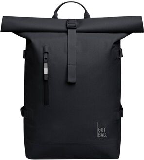 GOT BAG RollTop 2.0 laptop laptop rugzak 15" Monochrome black Zwart - H 47.6 x B 45.5 x D 16 cm