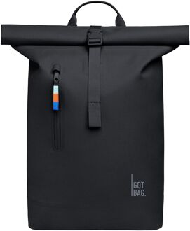 GOT BAG Rolltop Lite 2.0 black schooltas Zwart - H 44 x B 40 x D 14.5 cm