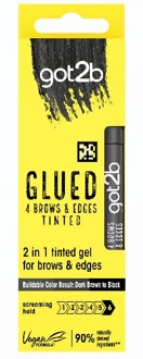 Got2B Wenkbrauw Gel got2b Glued 4 Brows & Edges Black 16 ml