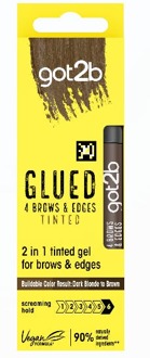 Got2B Wenkbrauw Gel got2b Glued 4 Brows & Edges Dark Brown 16 ml