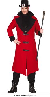 Gothic Duivel Man Kostuum Rood - Zalm