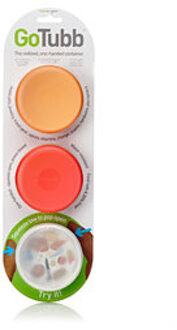 GoTubb Medium reispotjes voorraadpotjes 3-Pack