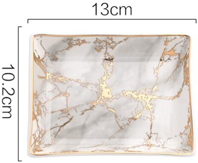 Goud Gemarmerd Keramische Opbergvak Nordic Sieraden Display Plaat Voor Ring Ketting Armband Huis Ingang Toetsen Organisator Trays klein