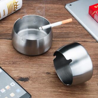 Goud Kleur Rvs Asbak staal kleur 9cm