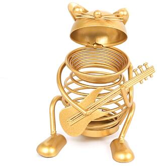 Goud Metalen Pen Houder Bureau Stevige Briefpapier Organizer Desktop Craft Ornament Voor Thuis En Kantoorbenodigdheden