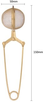 Goud Rvs Thee Zetgroep Sphere Mesh Theezeefje Kruid Spice Filter Diffuser Voor Thee Pot Mok Theewaar Thee Accessoires Strainer 1