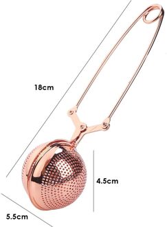 Goud Rvs Thee Zetgroep Sphere Mesh Theezeefje Kruid Spice Filter Diffuser Voor Thee Pot Mok Theewaar Thee Accessoires Strainer 3