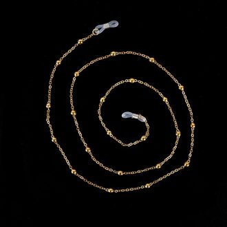 Goud Zilver Metalen Glazen Ketting band Eyewears Kettingen Glas Kralen Lenzenvloeistof Lanyards Koord Houder Bril Touwen 70CM