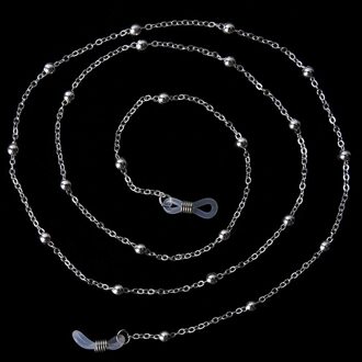 Goud Zilver Metalen Glazen Ketting band Eyewears Kettingen Glas Kralen Lenzenvloeistof Lanyards Koord Houder Bril Touwen 70CM