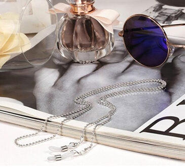 Goud Zilver Zwarte Lichtmetalen Kralen Ketting Brillen Kettingen Leesbril Zonnebril Strap Cord Holder Hals Hoofdband Accessoires