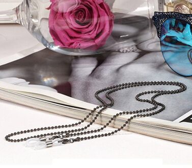 Goud Zilver Zwarte Lichtmetalen Kralen Ketting Brillen Kettingen Leesbril Zonnebril Strap Cord Holder Hals Hoofdband Accessoires