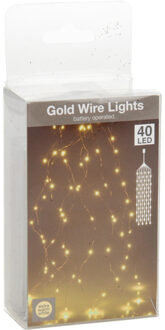 Gouddraad lichtslinger 40 led lampjes