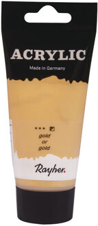 Gouden acrylverf/hobbyverf op waterbasis 75 ml - Hobbyverf Goudkleurig