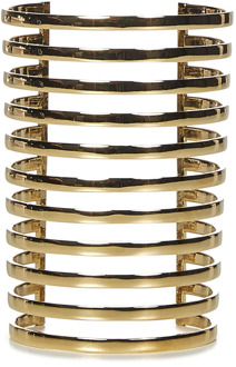 Gouden Bijoux met Open Rug Design Amina Muaddi , Yellow , Dames - ONE Size
