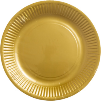 Gouden Bordjes 8st (18cm) Goud - Brons