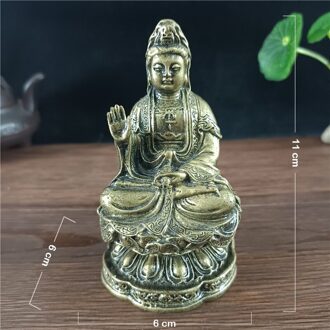 Gouden Chinese Feng Shui Boeddha Standbeeld Handgemaakte Hars Ambachten Meditatie Boeddha Sculptuur Beeldjes Woondecoratie Standbeelden Bronze2