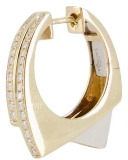 Gouden Diamanten Handboei Oorbellen Rainbow K , Yellow , Dames - ONE Size