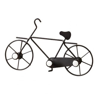 Gouden Fiets Vorm Muur Haken Decoratieve Haken Muur Art Decor Ijzeren Deur Haak Thuis Organizer Sleutelhouder Hoed Tas Haak hanger zwart